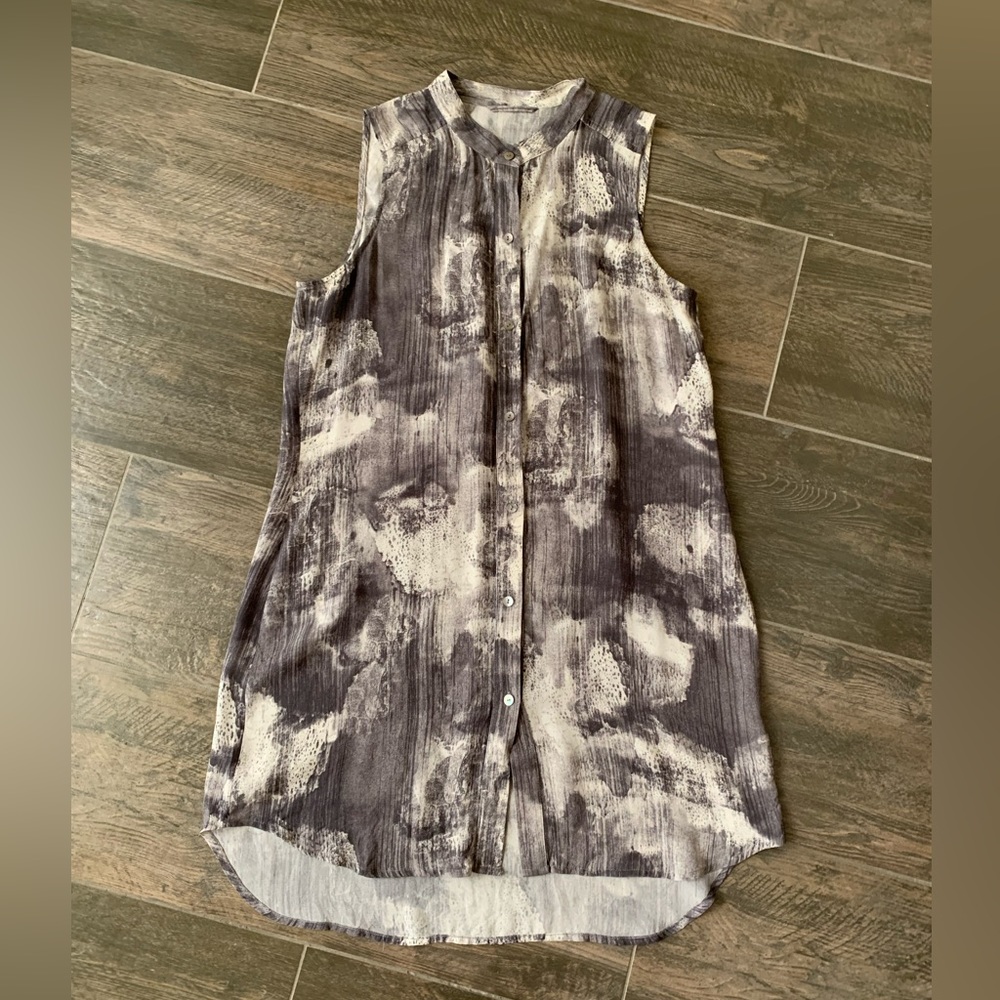 Eileen Fisher Button up Tank Top Blouse